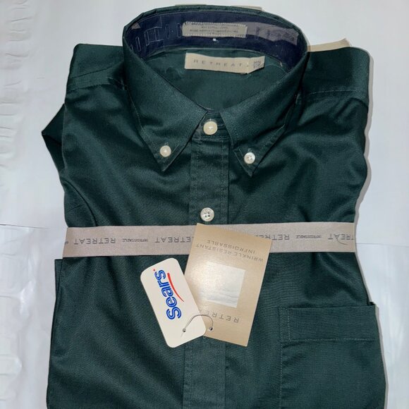 Retreat Dark Green Dress Shirt - Picture 1 of 4